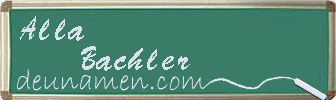 Alla Bachler Visitenkarte